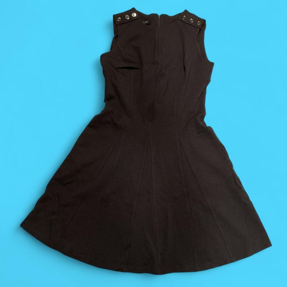 Julio black fit flare dress